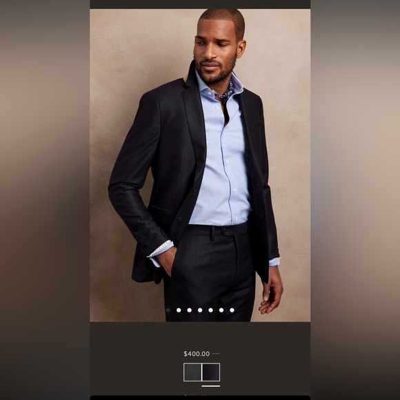 Banana Republic brand black suit